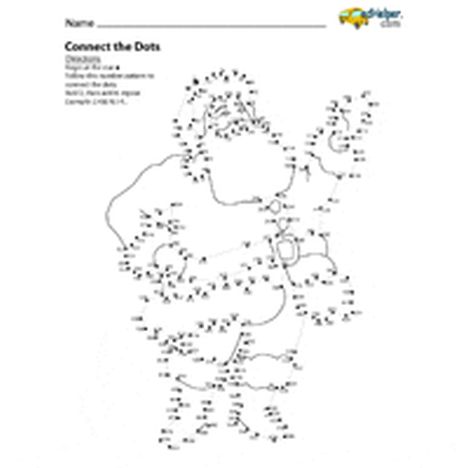 christmas dot to dot printables part 5